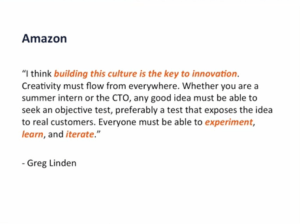 Amazon inovation culture